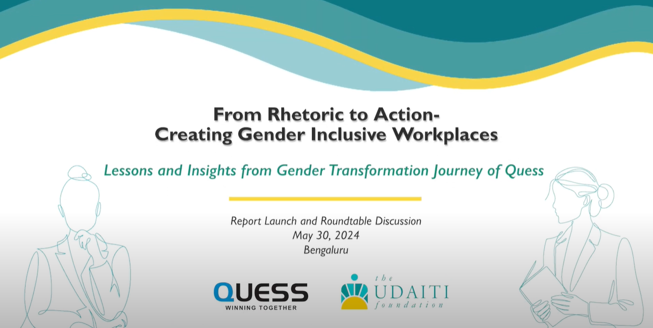 From Rhetoric to Action | Roundtable event | Quess Corp. | The Udaiti Foundation